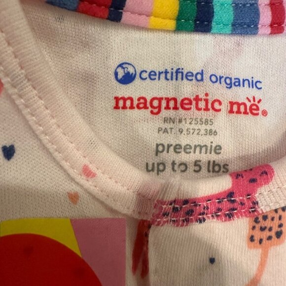 MAGNETIC ME GIRLS PINK CHEETAH SLEEPER PREEMIE NEW - Picture 6 of 9